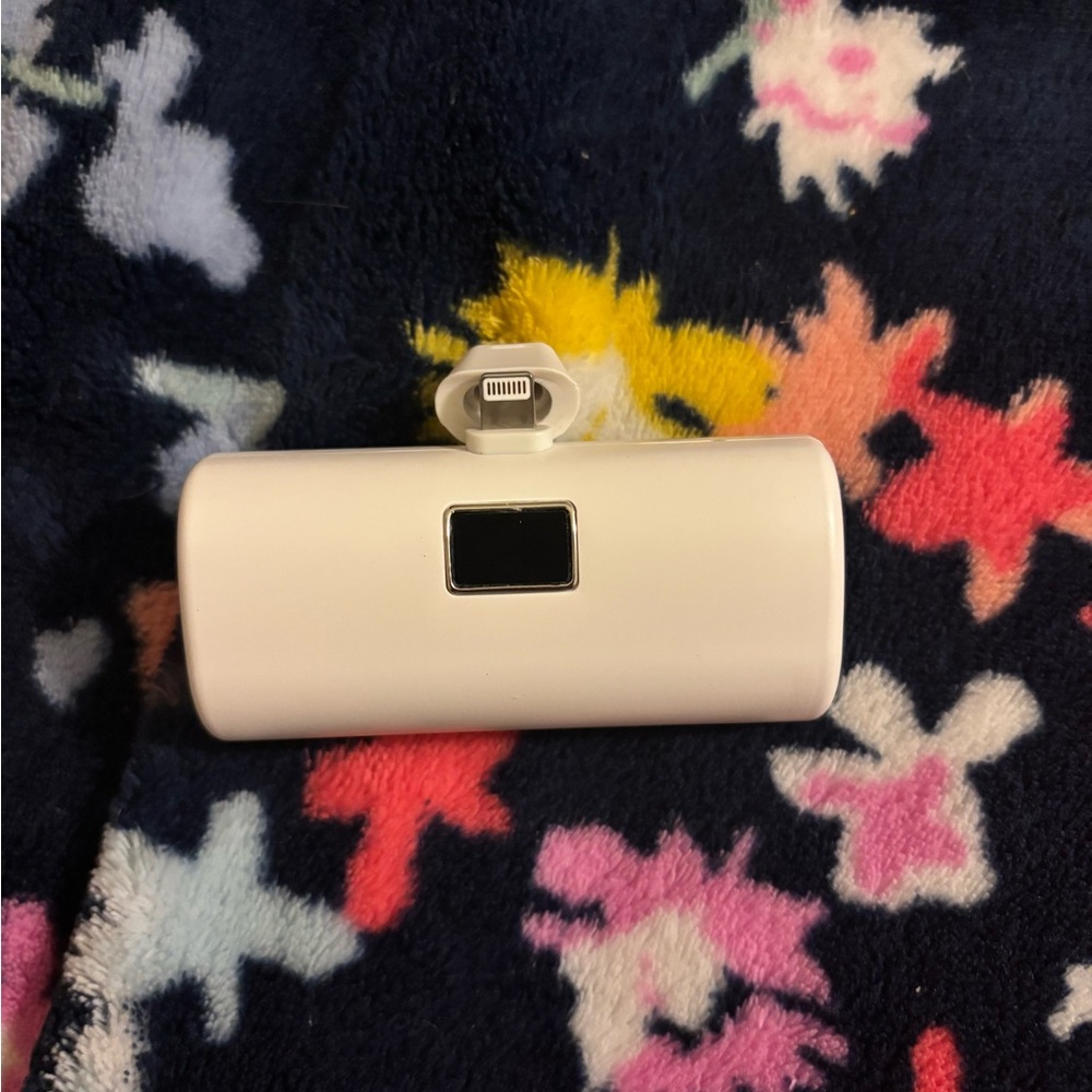 White Portable Charger